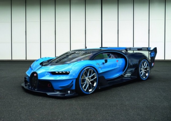 Bugatti Vision GT - real car start up, revving, moving 